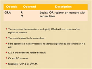 8085 instruction set | PPT