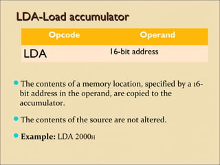 8085 instruction set | PPT