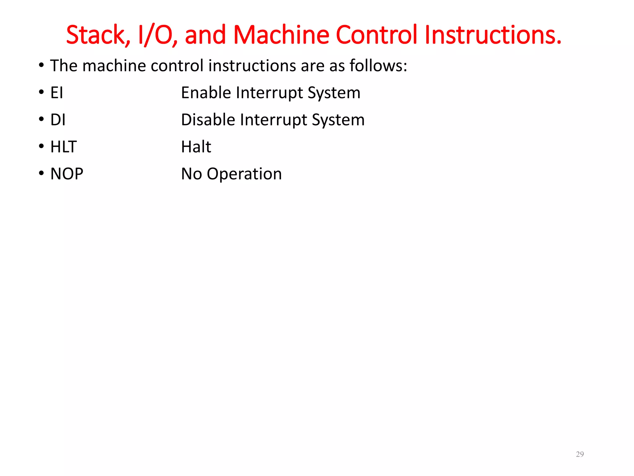 8085 instruction set and Programming | PPT