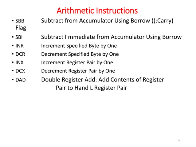 8085 instruction set and Programming | PPT