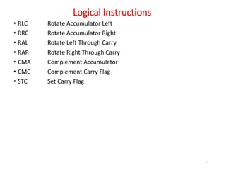 8085 instruction set and Programming | PPT