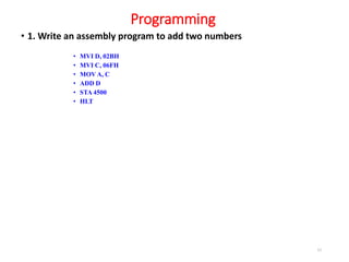 8085 instruction set and Programming | PPT