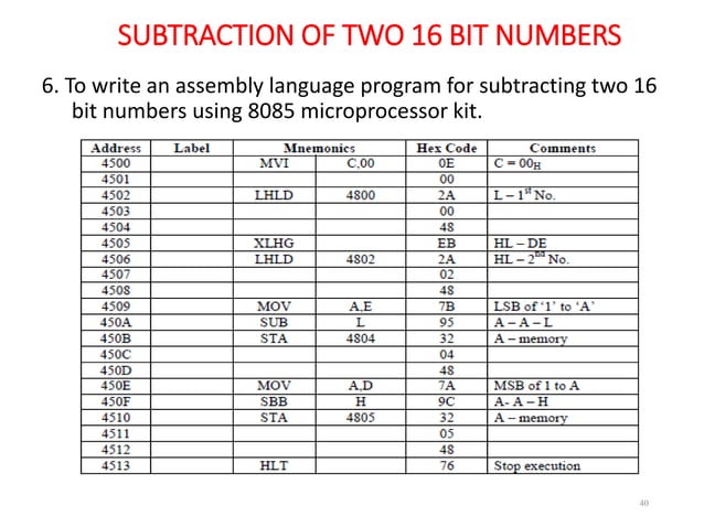 8085 instruction set and Programming | PPT