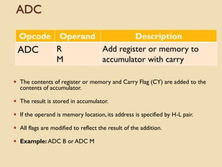 8085 instruction set | PPT