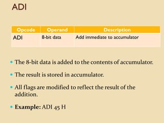 8085 instruction set | PPT