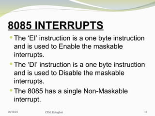 8085 Interrupts microprocessor and microcontroller.ppt