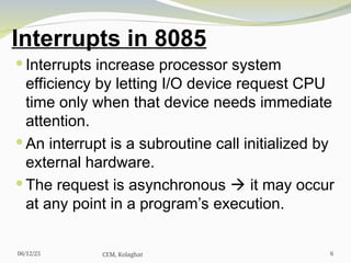 8085 Interrupts microprocessor and microcontroller.ppt