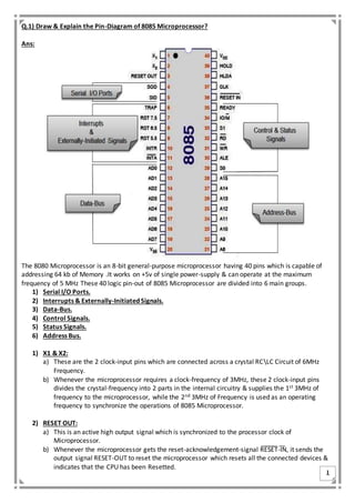 8085 microprocessor | PDF