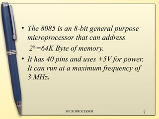 8085 microprocessor | PPT