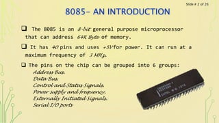 8085 microprocessor(1) | PPTX