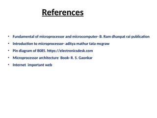 8085 Microprocessor presentation for Electronics M.Sc. Physics from ...