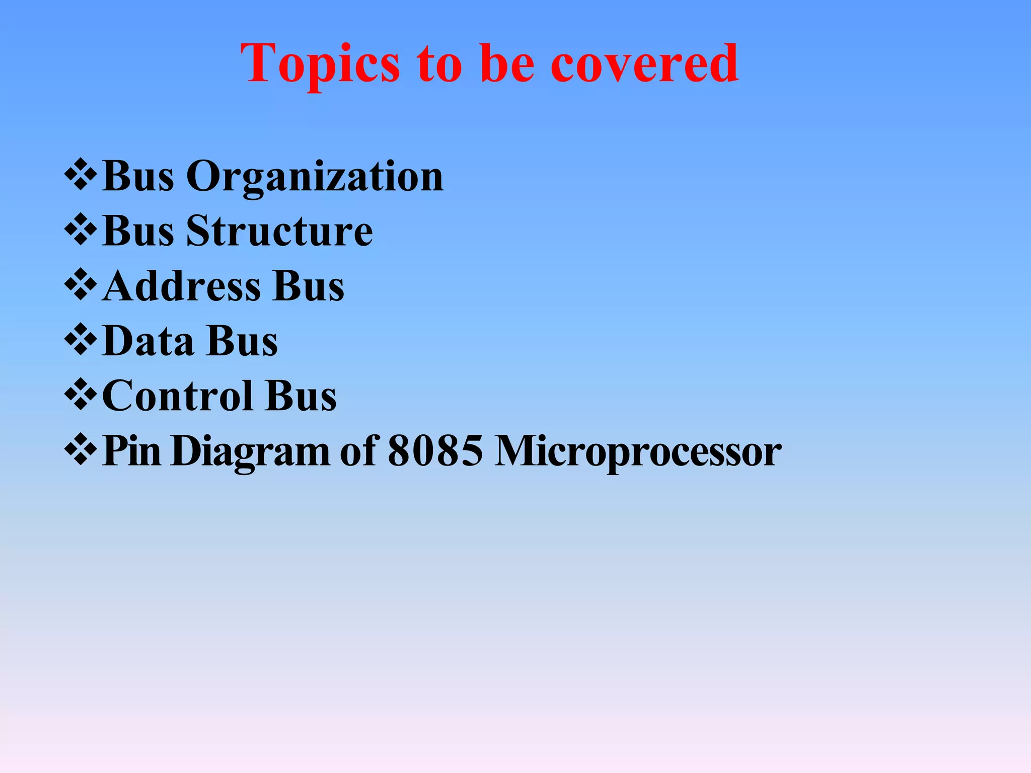 8085 mpu bus architecture | PPT