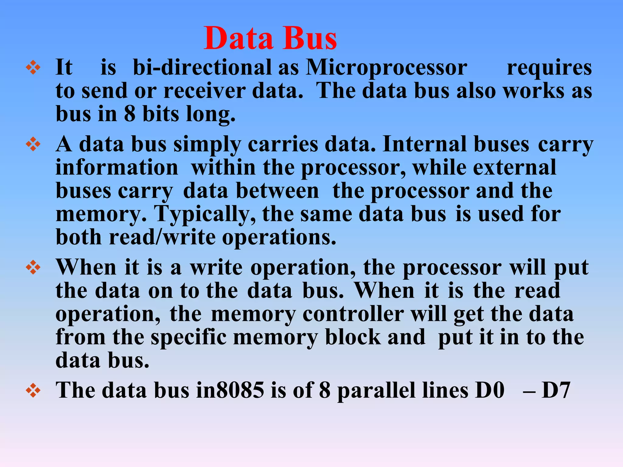 8085 mpu bus architecture | PPT