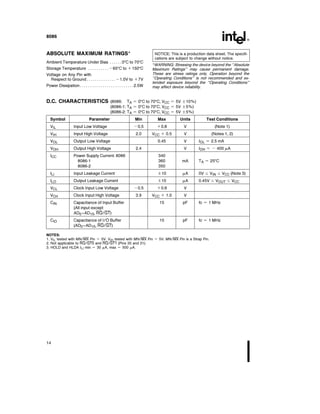 8086 datasheet | PDF