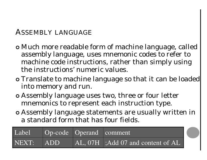 Which Language Uses Mnemonic Codes Or Symbols