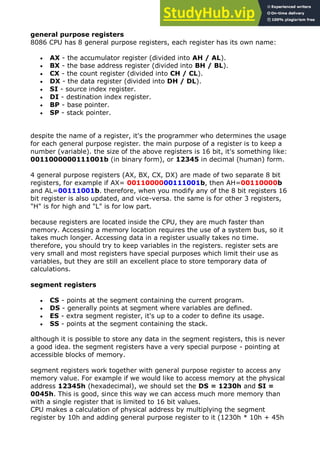 8086 Assembler Tutorial For Beginners (Part 1 | PDF