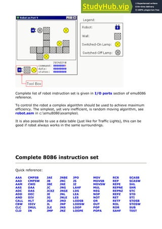 8086 Assembler Tutorial For Beginners (Part 1 | PDF