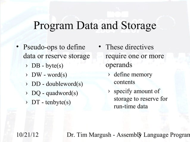8086 assembly language | PPT