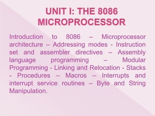 8086 microprocessor | PPT
