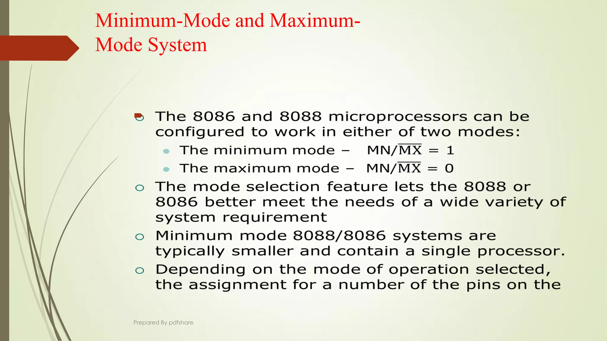 Minimum-Mode and Maximum-
Mode System

Prepared By pdfshare
 