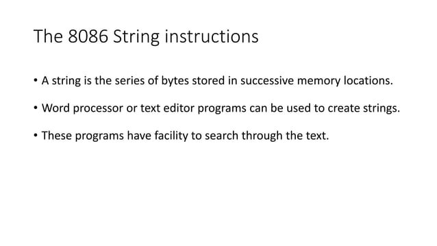 8086 programming guide programs samples and string permutations.pptx