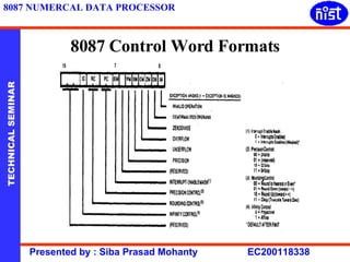 8087 Control Word Formats   