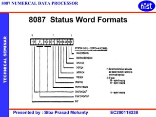 8087  Status Word Formats   