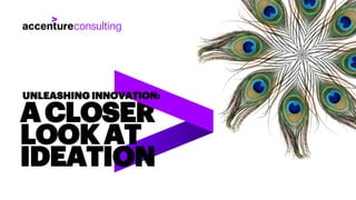 ACLOSER
LOOK AT
IDEATION
UNLEASHING INNOVATION:
 