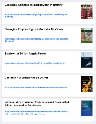 Geological Field Techniques 1st Edition Angela L. Coe | PDF