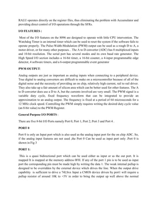 Higher Order Modulation 8096 microcontrollers notes | DOCX