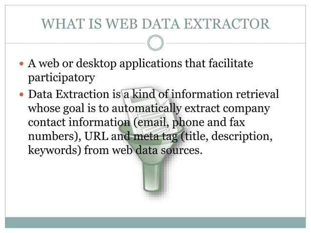 webdataextractor | PPT