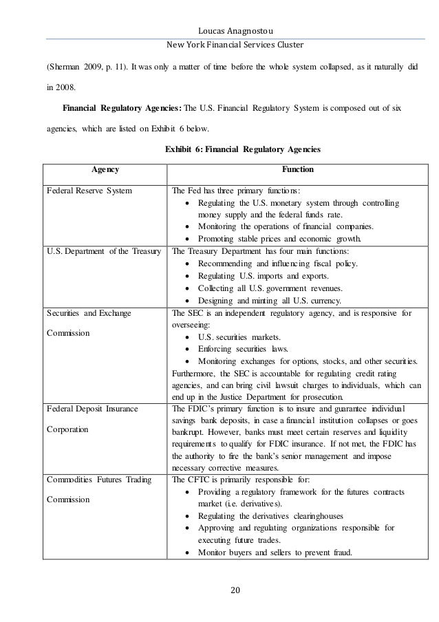 Research paper on financial services