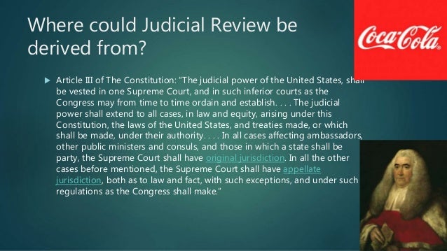 Judicial Review and Constitutional Interpretation