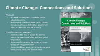 Climate change science, communication, and solutions | PPTX