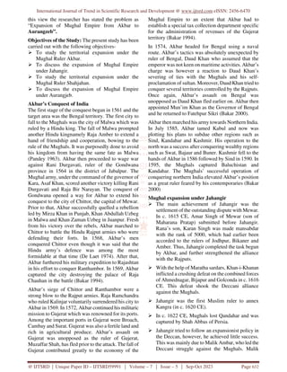 Expansion of Mughal Empire from Akbar to Aurangzeb | PDF