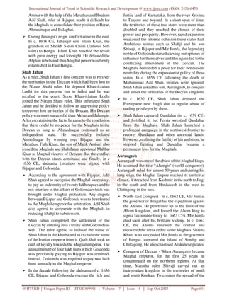Expansion of Mughal Empire from Akbar to Aurangzeb | PDF
