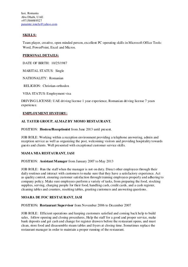 Cv Ionela Diana P