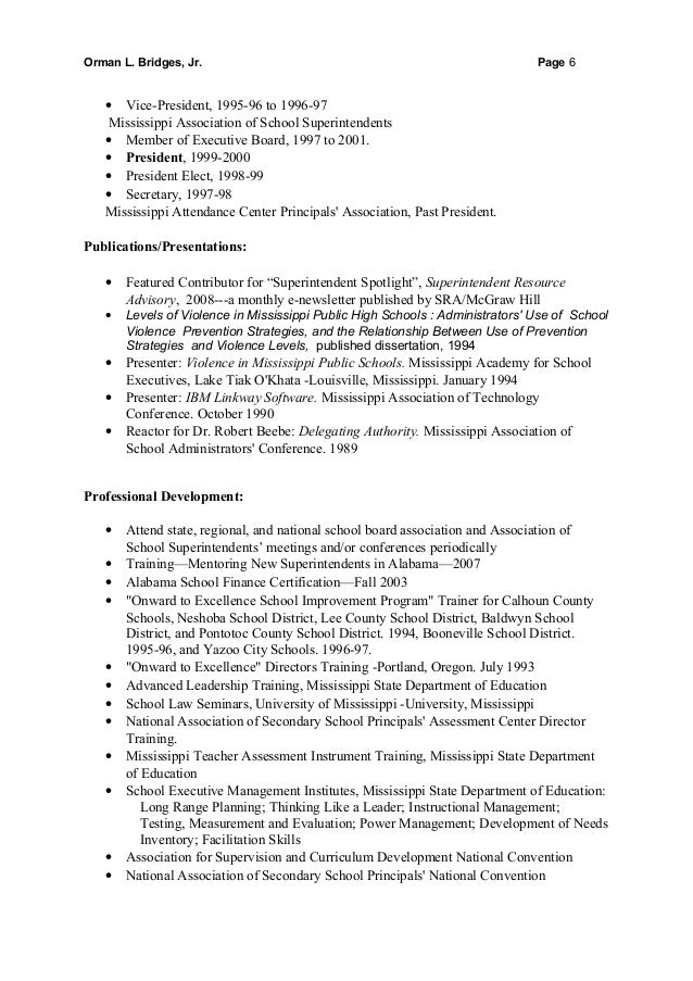 Bridges Orman Resume Rev 9 2014