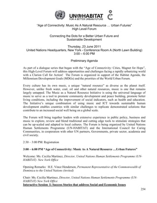 2015 United Nations-Music as a Global Resource