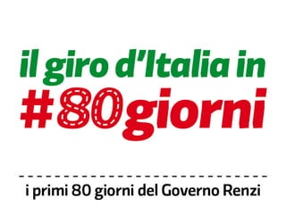 Il giro d'Italia in #80giorni