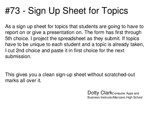 80 interesting ways to use google forms to support learning google forms sign up sheet