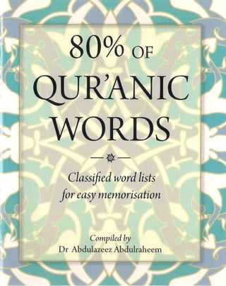 80 percent qur'anic arabic words