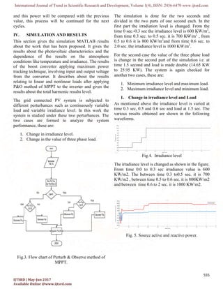 Power Quality Improvement in Grid Connected PV System | PDF