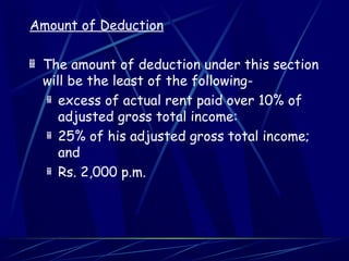 Chapter VI A deductions Basic | PPT