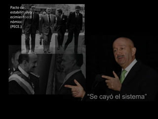 Pacto de
estabilidadycr
ecimientoeco
nómico
(PECE.)
“Se cayó el sistema”
 