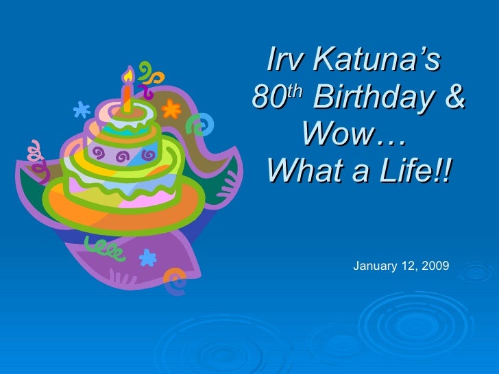 80th Birthday Party