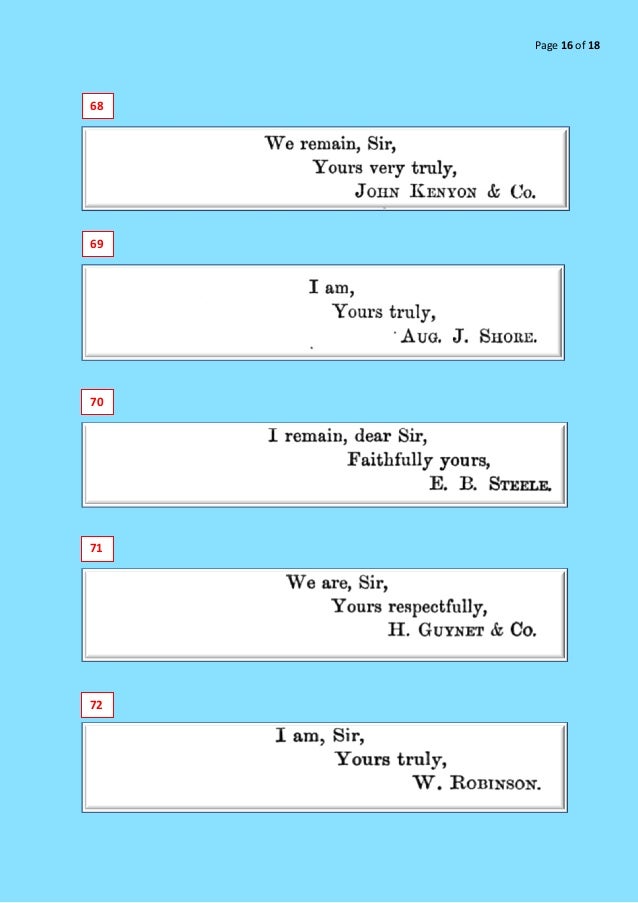 the amazing 1800s 80 ways to sign off your business letter how to sign business letter