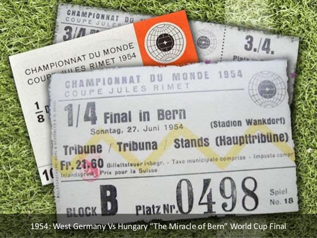 1954: West Germany Vs Hungary