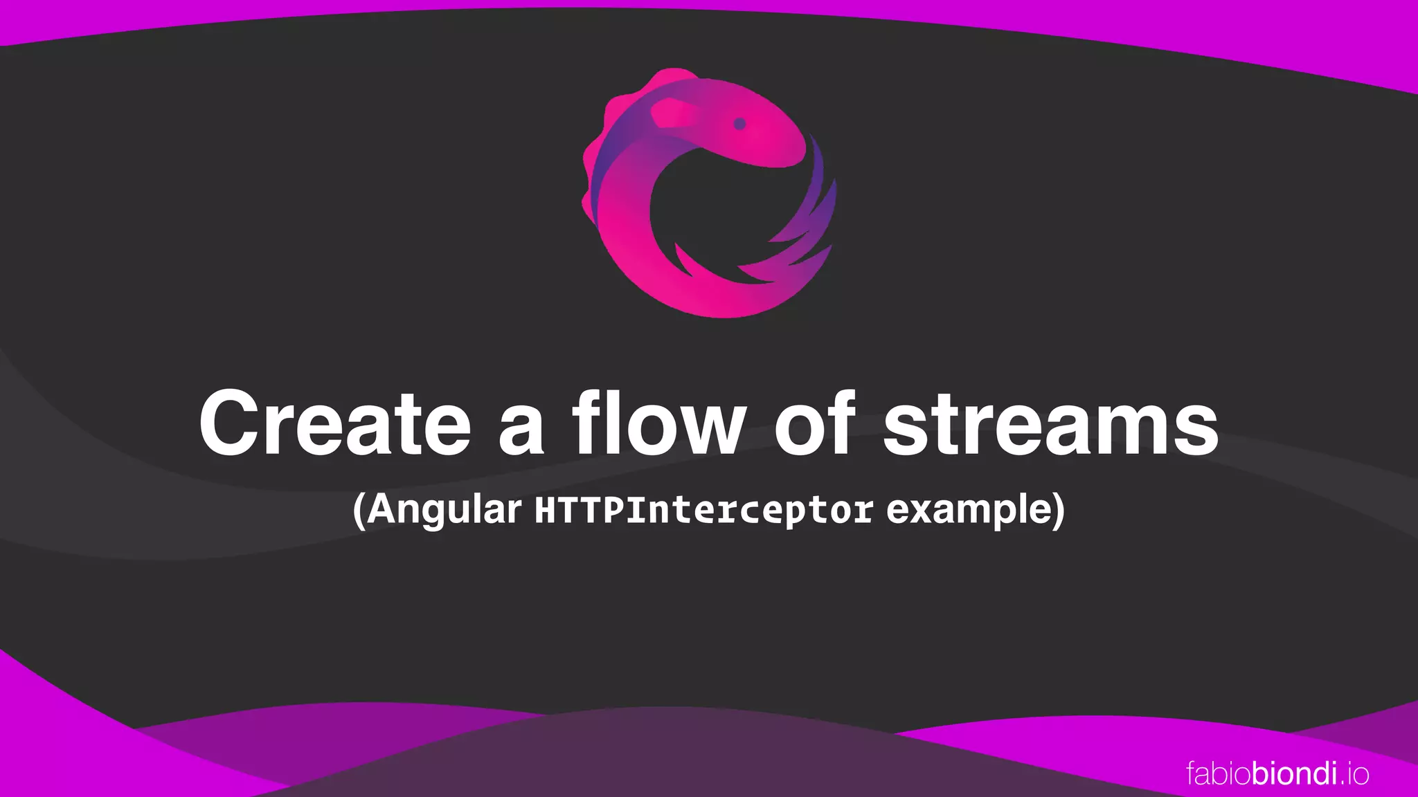 fabiobiondi.io
Create a ﬂow of streams
(Angular HTTPInterceptor example)
 