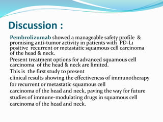 Safety and clinical activity of pembrolizumab for treatment | PPTX